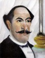 Autoportrait de l’artiste avec une lampe Henri Rousseau post impressionnisme Naive primitivisme